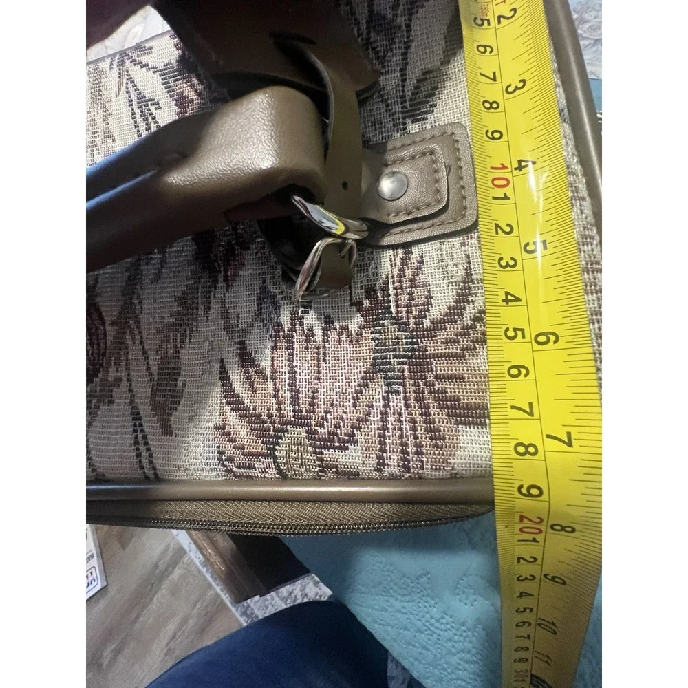 Vintage Jordache Floral Tapestry Makeup Train Case Cottagecore 90s‎